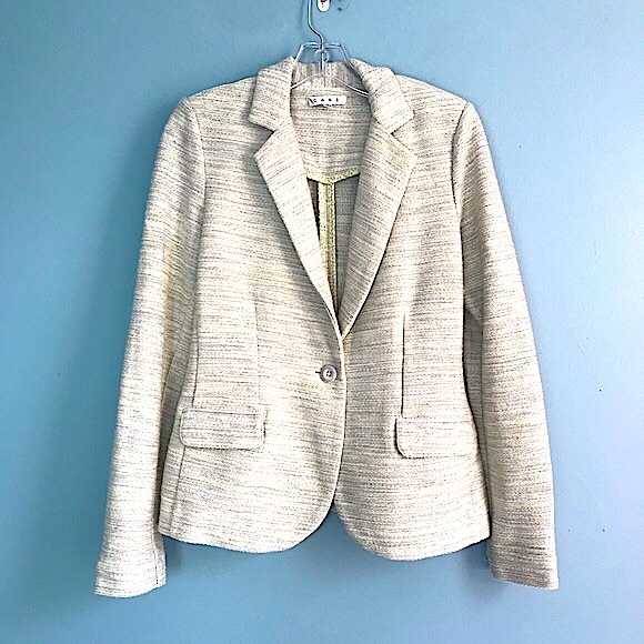 CAbi Lemon Zest Tweed Blazer/Jacket Size 4 - Picture 2 of 4